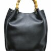 Borsa SAC Pelle con Grana Naturale Nera