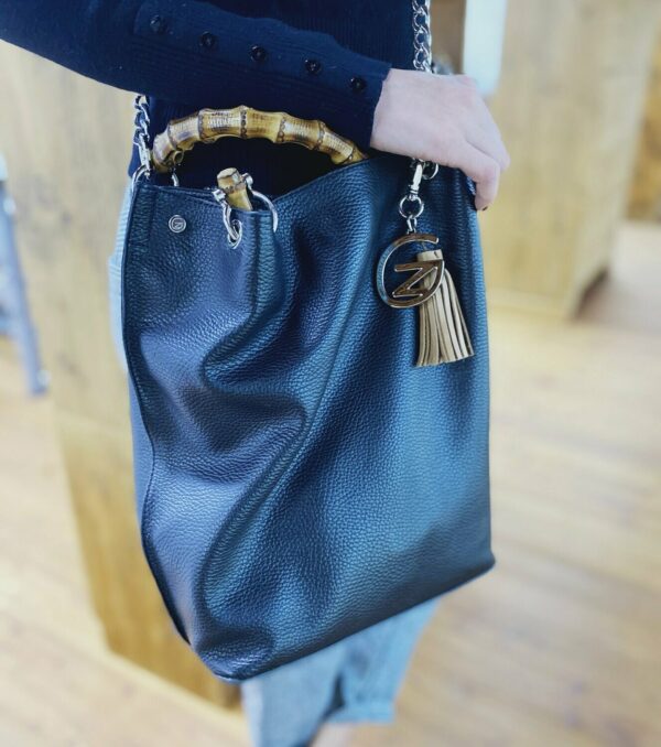 Charme Logo GZ con Fiocco Pelle Cuoio - immagine 2