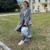 Borsa SAC Jeans con Lurex Argento