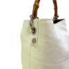 Borsa Mini-SAC Pelle Bottalata Bianca - immagine 2
