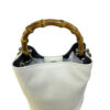 Borsa Mini-SAC Pelle Bottalata Bianca - immagine 3