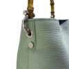 Borsa Mini-SAC Pelle Bottalata Verde Salvia - immagine 3