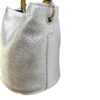 Borsa Mini-SAC Pelle Bottalata Argento - immagine 2