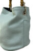 Borsa Mini-SAC Pelle Bottalata Turchese - immagine 3