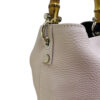 Borsa Mini-SAC Pelle Bottalata Rosa Cipria - immagine 4