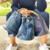 Borsa Mini-SAC Pelle Bottalata Blu Notte - immagine 3