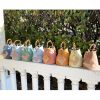 Borsa Mini-SAC Pelle Lucida Effetto Pitone Giallo Pastello - immagine 5