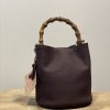 Borsa Mini-SAC Nabuck Bottalato Rosso Vinaccia