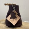Borsa Mini-SAC Nabuck Bottalato Rosso Vinaccia - immagine 3