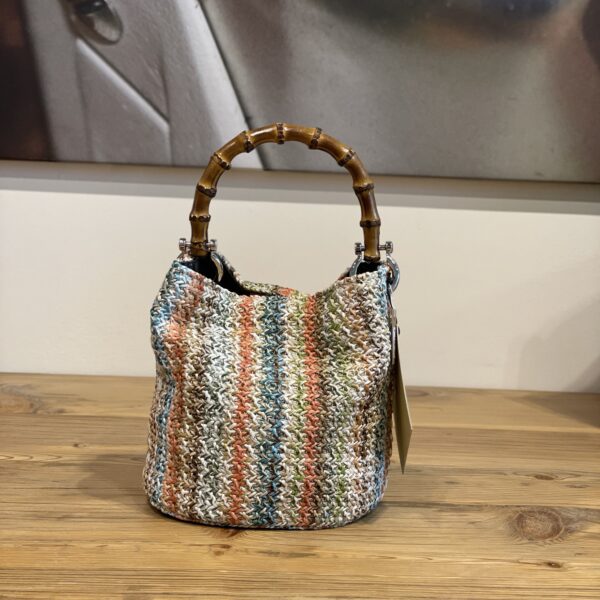 Borsa Mini-Sac Raffia Multicolor