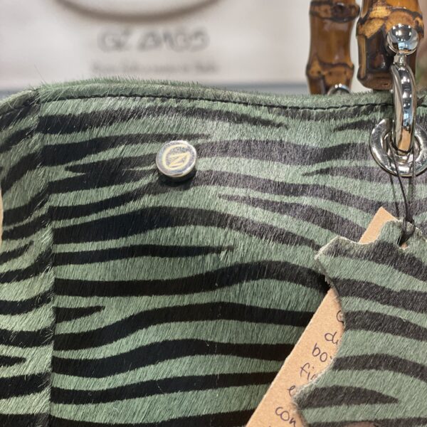 Borsa Holy Bag Cavallino Zebra Verde - immagine 2