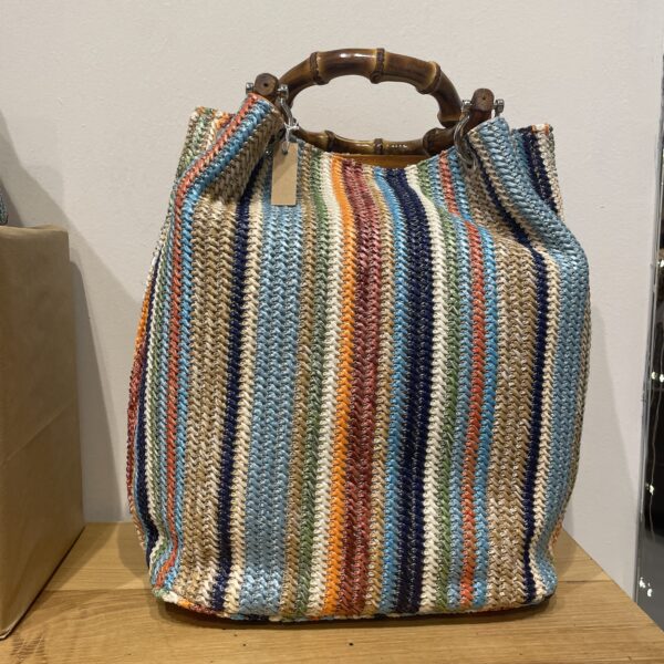 Borsa SAC Raffia Arcobaleno
