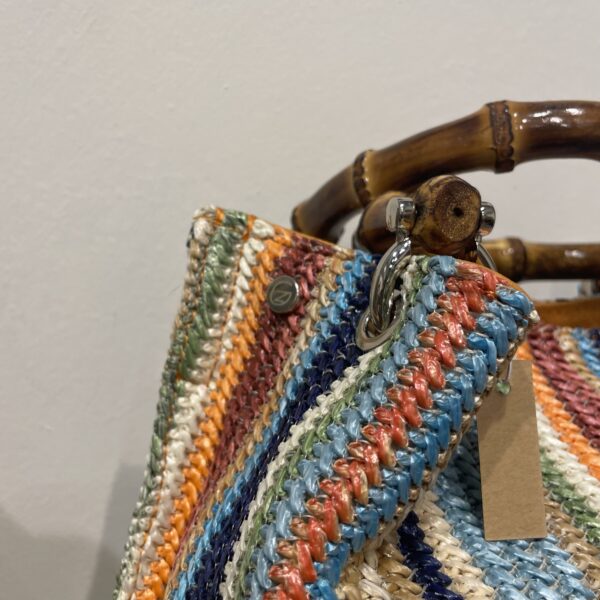 Borsa SAC Raffia Arcobaleno - immagine 2