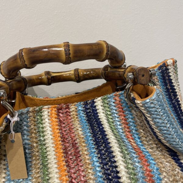 Borsa SAC Raffia Arcobaleno - immagine 3