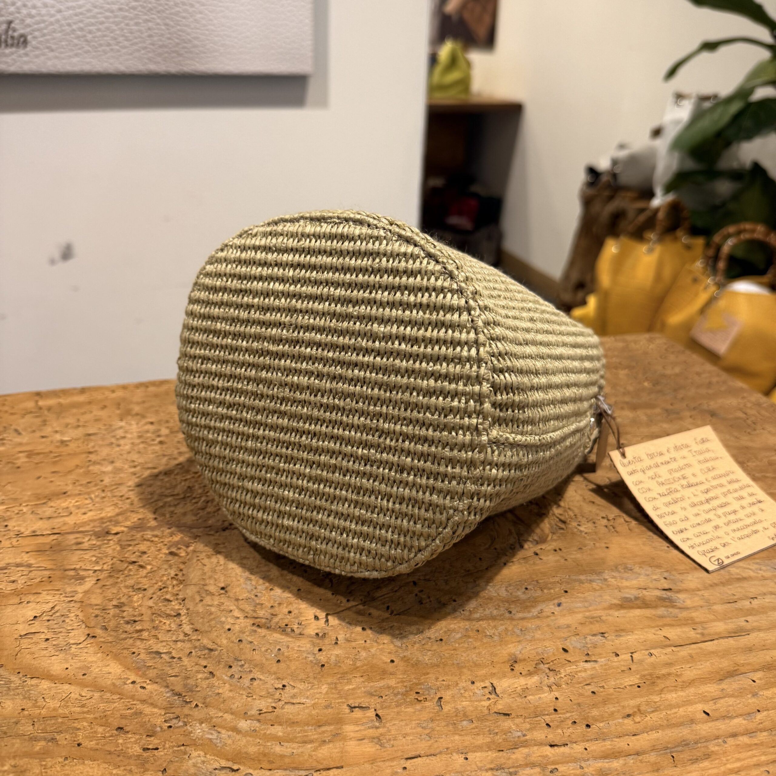Borsa Mini-Sac Rafia Naturale - immagine 3